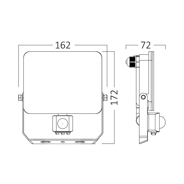 LED BIJELI REFLEKTOR SA SENZOROM 30W - Image 3