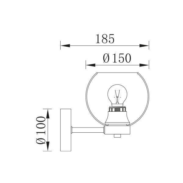 Zidna lampa 1xE27 - Image 4