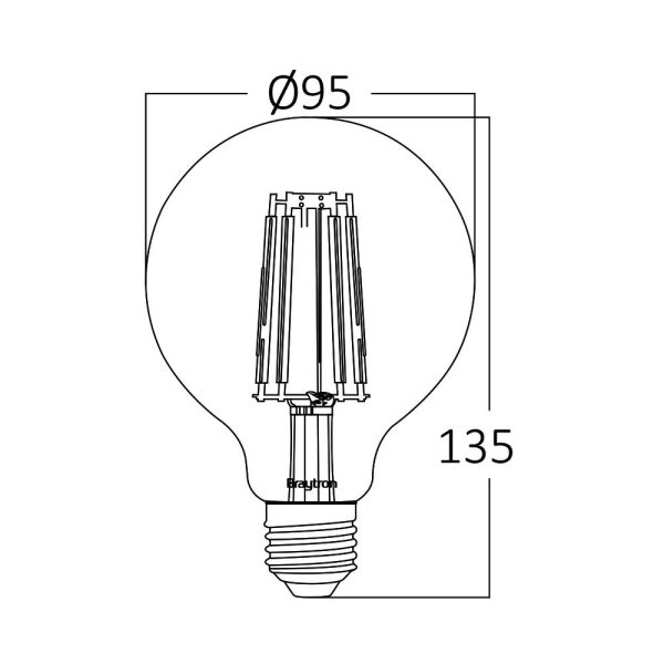 Dimabilna LED sijalica 8W E27 - Image 4