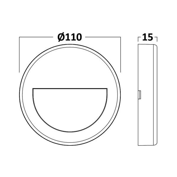 Zidna lampa 3W CCT - Image 6