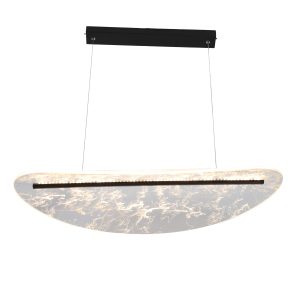 LED luster crni 18W