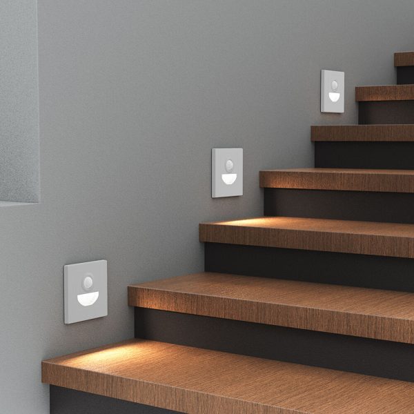 Zidna lampa sa senzorom za stepenice CCT 1,5W- bijela - Image 3