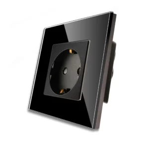 TECH WAVE utičnica sa staklenim okvirom