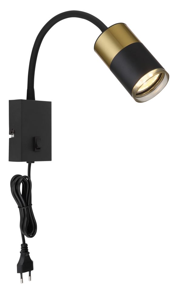 Zidna lampa GU10- crna - Image 2