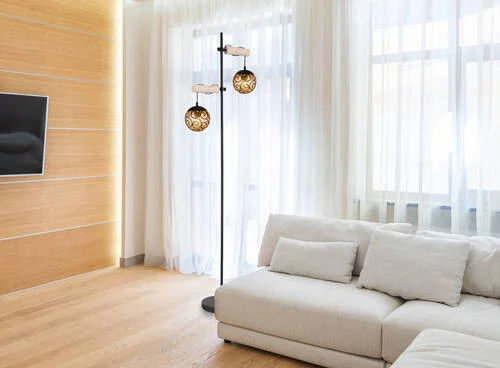 Podna lampa drvo metal 2xgu10 - Image 3