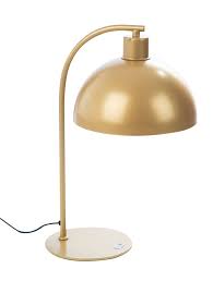 Stolna lampa zlatna 1xe27