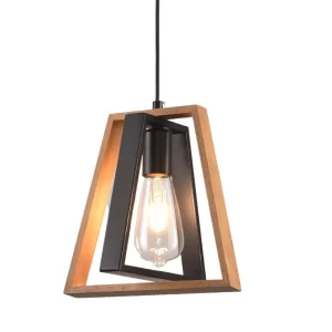 Visilica 1xE27 MG- crna/drvo