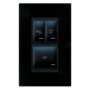 Kupatilski indikator sa 3 mjesta- crni