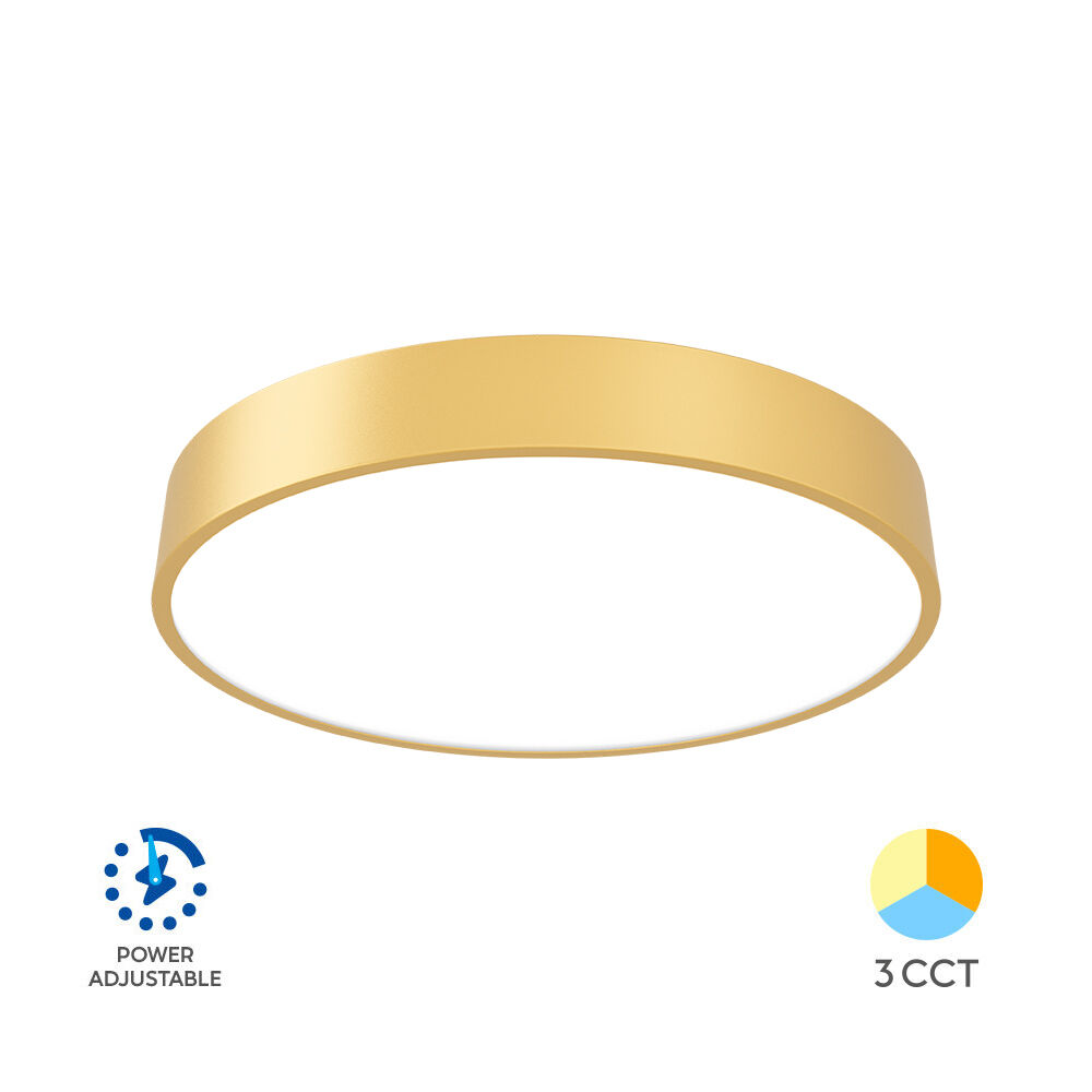 LED plafonjera 36W- zlatna