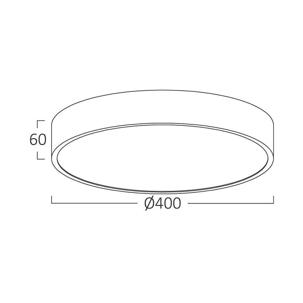 LED plafonjera 36W- zlatna - Image 4