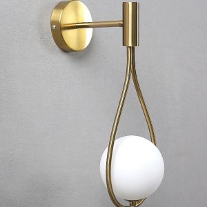 Zidna lampa 1xE14 - zlatna