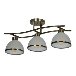 Luster mesing zlatno/bijelo 3xE27