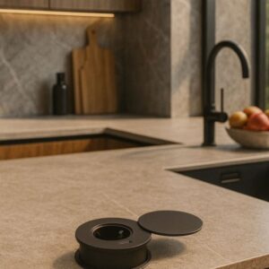 Ugradbena fi80- PVC S POKLOPCEM- ŠUKO+USBA/C