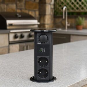 Pneumatska izvlačna utičnica s Bluethoot Zvučnikom (Wireless)