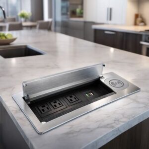 Podna utičnica s metlicama(Wireless) 3ŠUKO+USBA/C