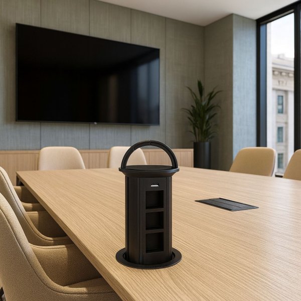 Livolo Smart izvlačna utičnica crna - prazna