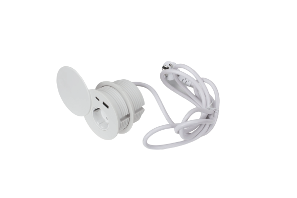 Ugradbena fi80- PVC S POKLOPCEM- ŠUKO+USBA/C - Image 6