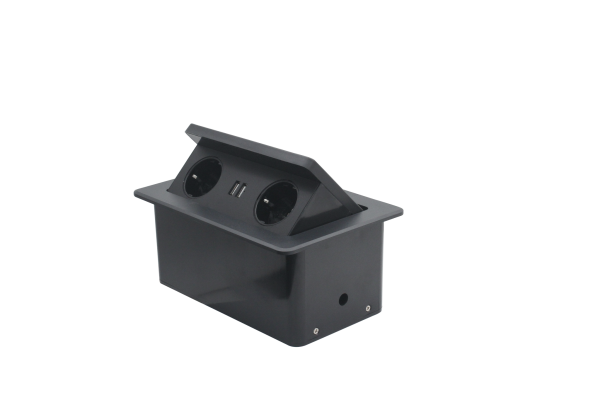 Pneumatska podna izvlačna utičnica 2ŠUKO+USBA/C - Image 3