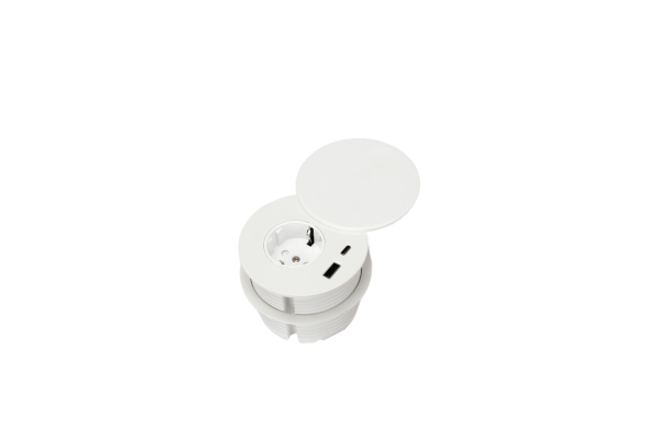 Ugradbena fi80- PVC S POKLOPCEM- ŠUKO+USBA/C - Image 2