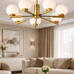 Luster 8xE14- zlatni