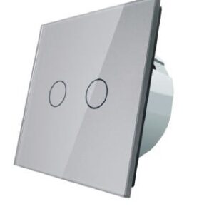 LIVOLO smart dvopolni(serijski) izmjenični prekidač- siva (komplet- baza i panel)