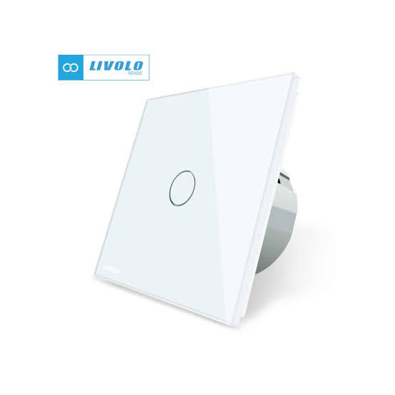 LIVOLO touch jednopolni prekidač- bijela (komplet- baza i panel)