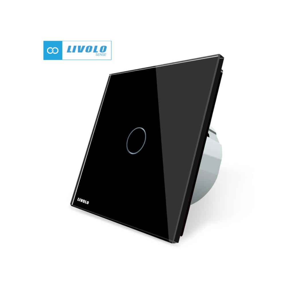 LIVOLO smart jednopolni prekidač- crna (komplet- baza i panel)
