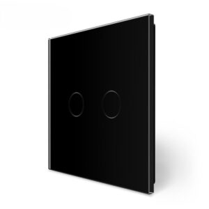 LIVOLO smart dvopolni(serijski) izmjenični prekidač- crna (komplet- baza i panel)