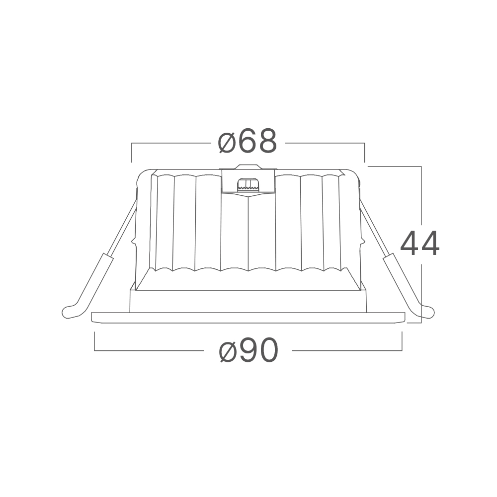 LED spot downlight D90-9W-okrugli-bijeli-3IN1-IP54 - Image 6