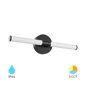 LED zidna lampa 7W/3u1- crna (za ogledalo)