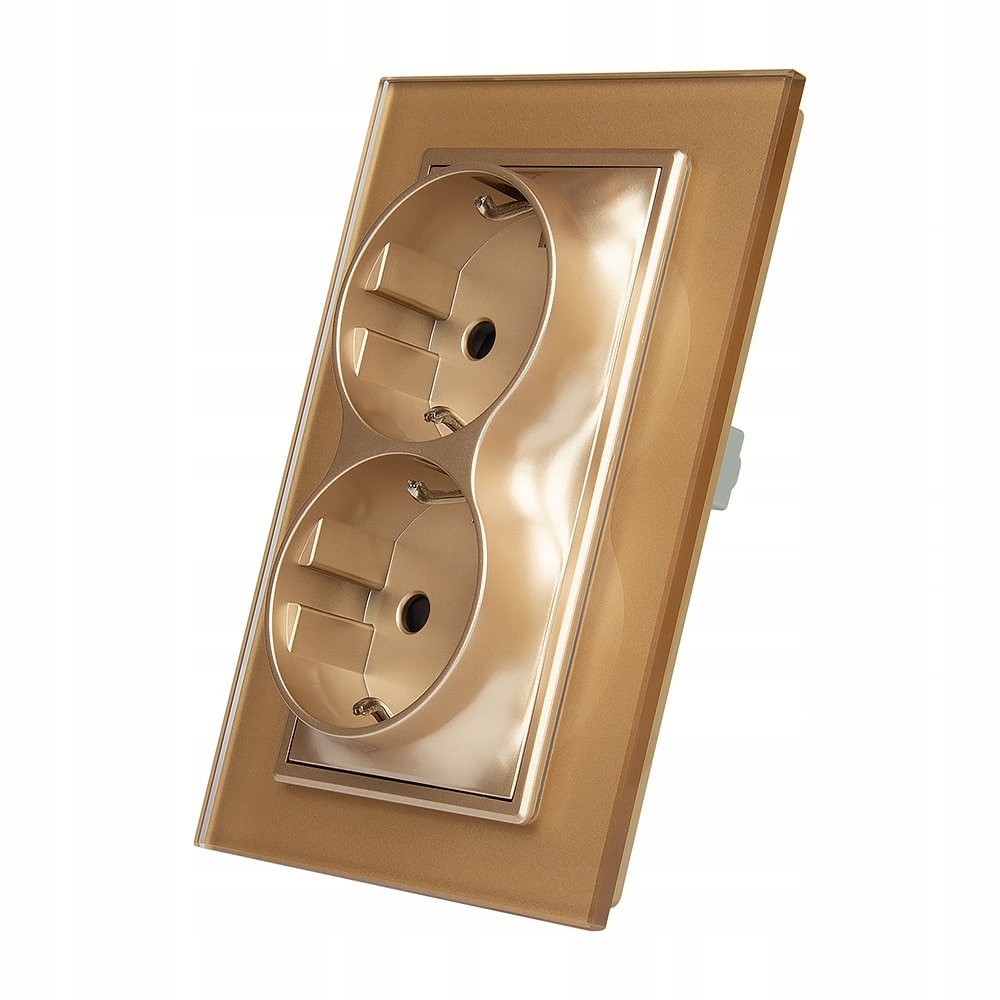 LIVOLO dupla utičnica- zlatna