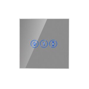 TECH WAVE touch prekidač za roletne- siva (komplet- baza i panel)