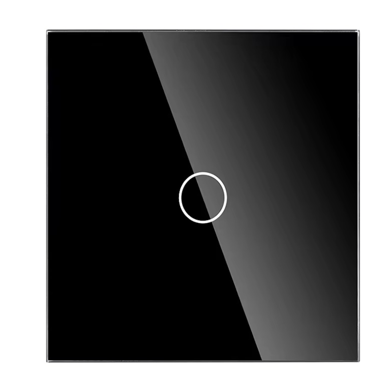 TECH WAVE touch jednopolni prekidač- crna(komplet- baza i panel)