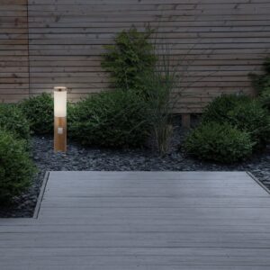 Vanjska podna svjetiljka 1xE27- drvo