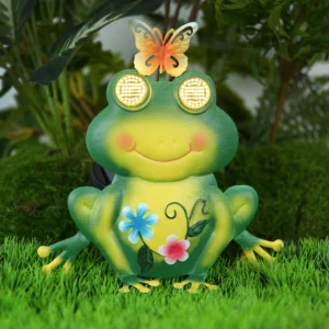 Solarna LED lampa- žaba