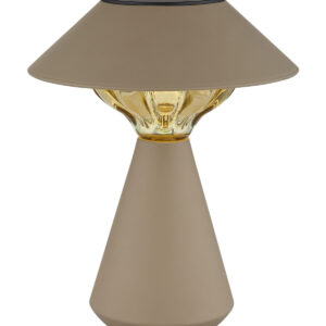 Solarna stolna lampa 10xLED- bež