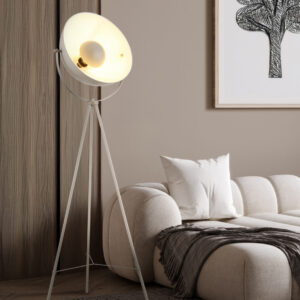 Podna lampa 1xE27- bijela