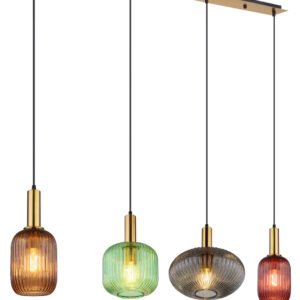 Luster GB 4xE27- raznobojna stakla