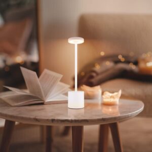 LED stolna lampa na USB punjenje CCT- bijela