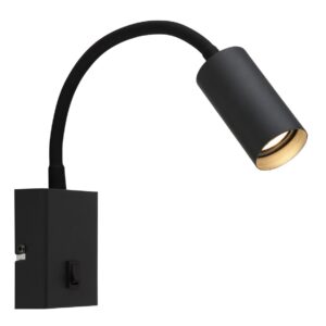 LED zidna lampa usmjeriva 6W 3000K- crna