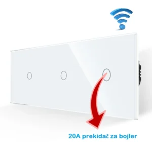 TECH WAVE touch indikatorski panel (1+1+1)- bijela (komplet)