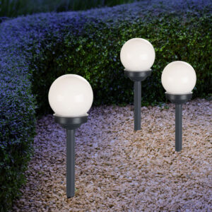 Solarna ubodna lampa IP44-siva