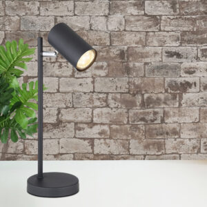 Stolna lampa 1xGU10- crna