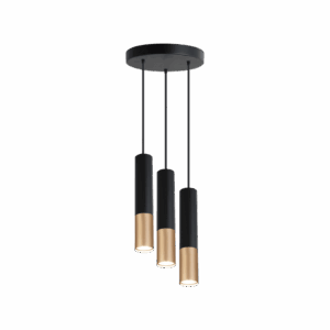 LED visilica GM 3xGU10- crna/zlatna