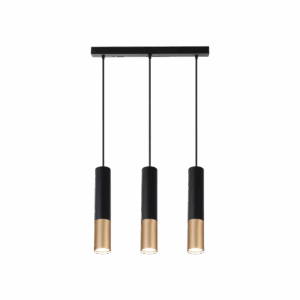 LED visilica GM 3xGU10- crna/zlatna
