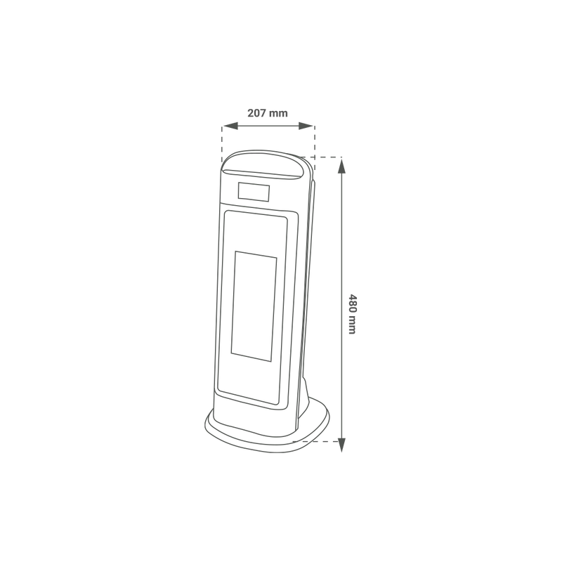 PTC grijalica GM 2000W- bijela - Image 2
