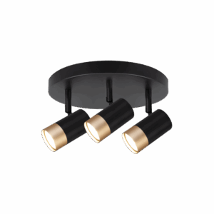LED spot svjetiljka GM 3xGU10- crna/zlatna