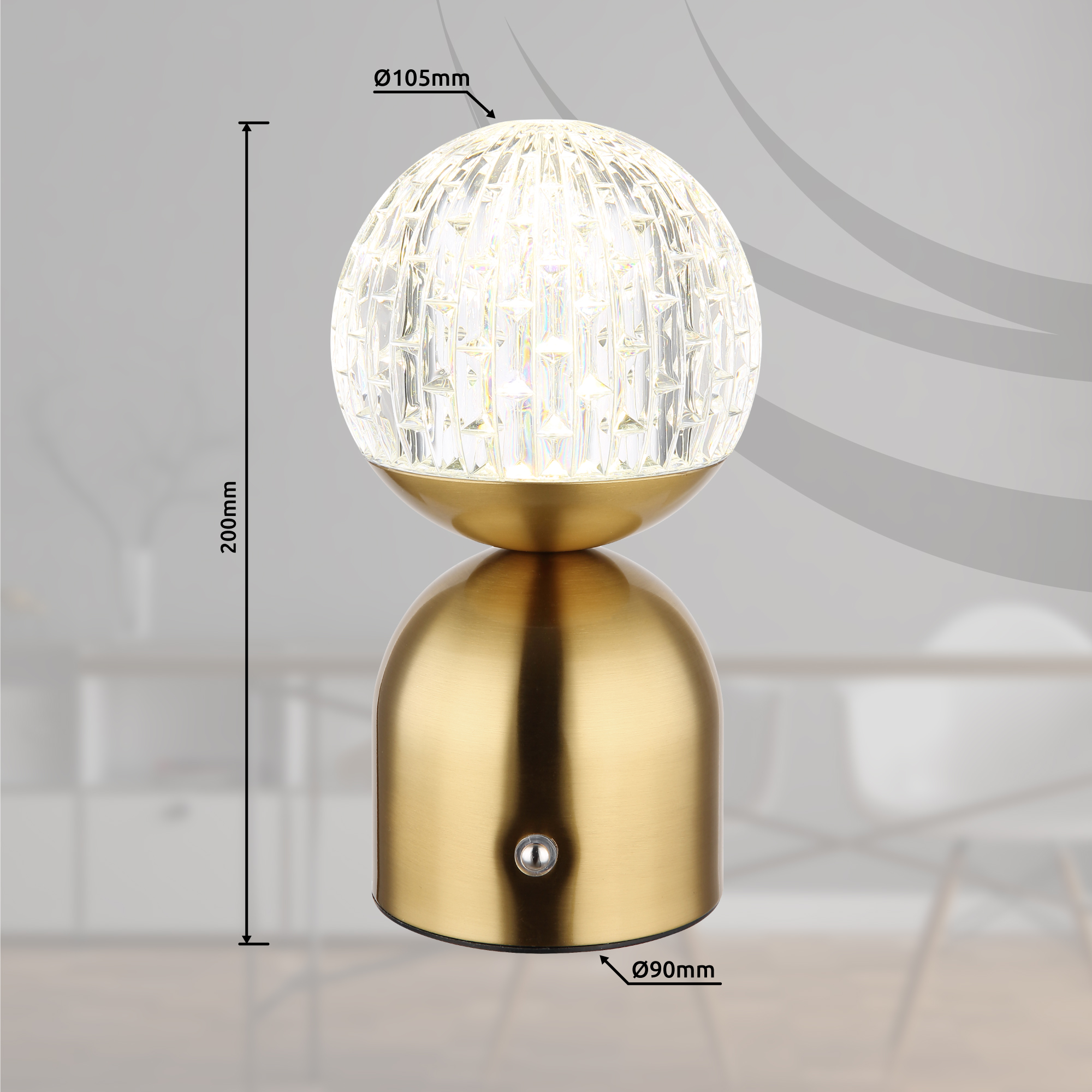 LED stolna lampa 2,5W 3u1 GB- kristal - Image 9