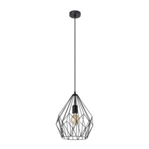 Visilica metal Eglo 1xE27- crna