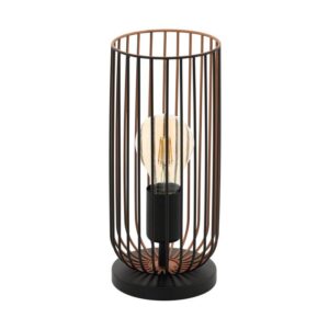 Stolna lampa metal Eglo 1xE27- crna/bakar